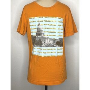 The Outrage Abolish The Filibuster Capitol Graphic T-Shirt Small Orange